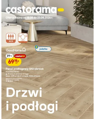 Panel podłogowy jodełka GoodHome Shirebrook 8 mm AC5 promocja w Castorama