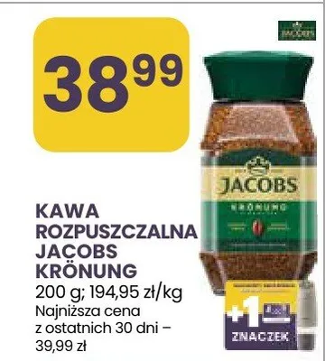 Kawa rozpuszczalna Jacobs Krönung promocja w Stokrotka