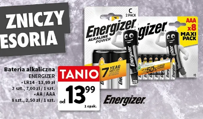 Bateria alkaliczna Energizer Aa 8-pak promocja w Intermarche