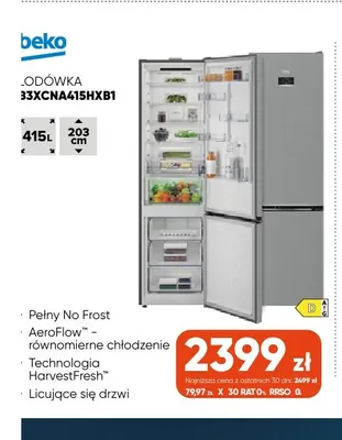 Lodówka B3XCNA415HXB1 Beko promocja w Max Elektro