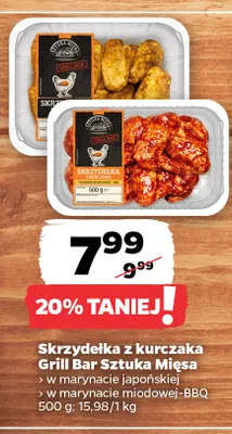 Skrzydełka z kurczaka w marynacie japońskiej Grill Bar Sztuka Mięsa promocja w Netto