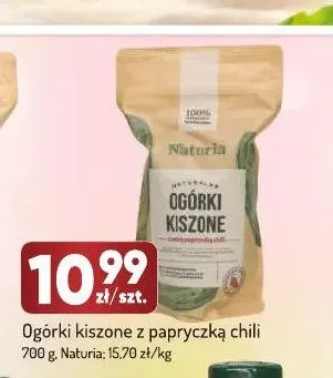Ogórki kiszone z papryczką chili Naturia promocja w Avita