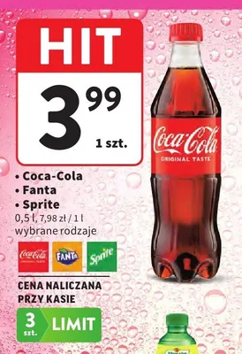 Napój gazowany Coca-Cola promocja w Intermarche