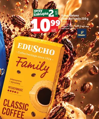 Kawa mielona Eduscho Family promocja w TOPAZ
