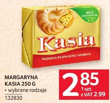 Margaryna Kasia 250 g promocja w Selgros