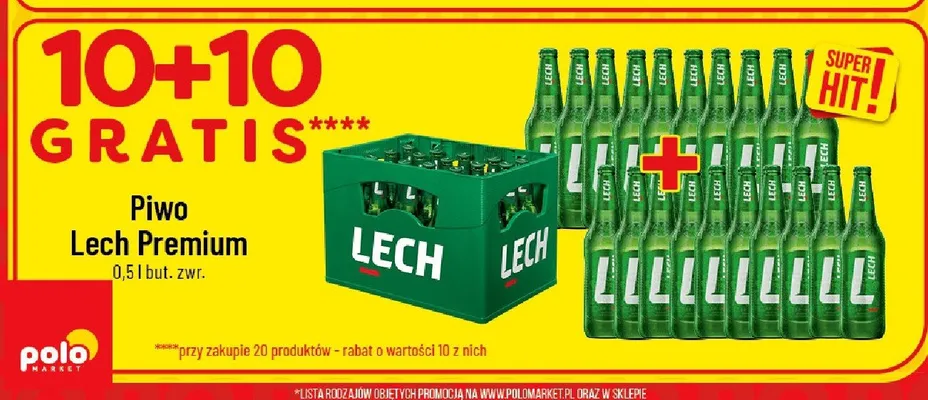 Piwo Lech Premium promocja w POLOmarket