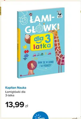 Łamigłówki dla 3-latka Kapitan Nauka promocja w Smyk