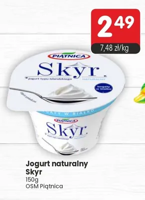 Jogurt naturalny Skyr OSM Piątnica promocja w Market Point