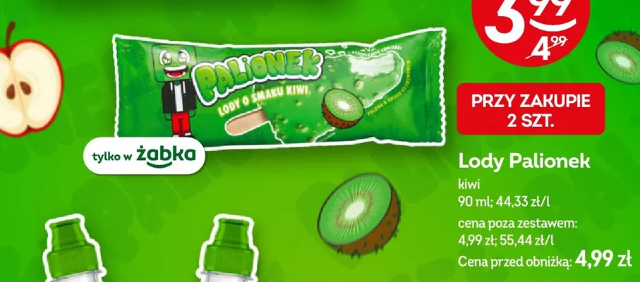 Lody Palionek kiwi promocja w Żabka