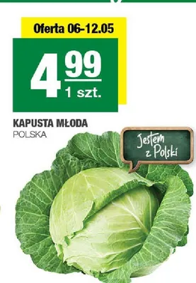 Kapusta młoda polska promocja w SPAR