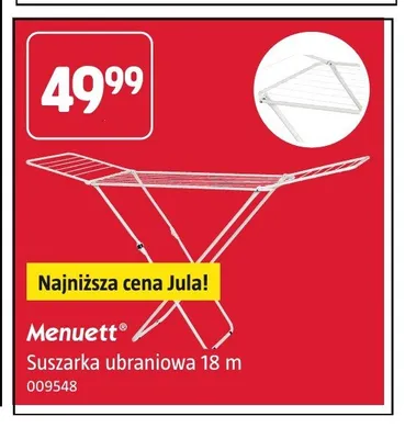 Suszarka ubraniowa Menuett promocja w Jula