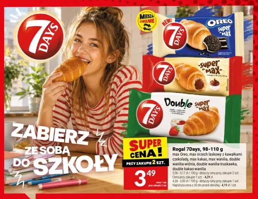 Rogal 7Days double wanilia-wiśnia promocja w Twój Market