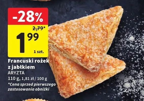 Francuski rożek z jabłkiem promocja w Intermarche