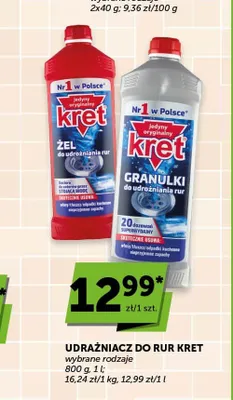 Żel do udrożniania rur KRET promocja w Euro Sklep
