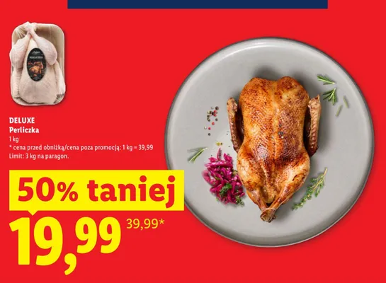 Perliczka 1 kg promocja w Lidl