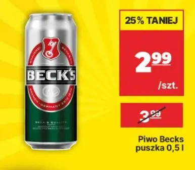 Piwo Beck's promocja w API Market