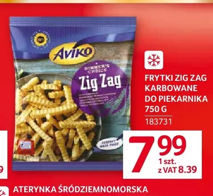 Frytki Zig Zag karbowane do piekarnika Aviko promocja w Selgros