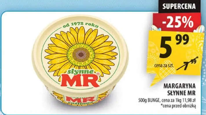 Margaryna słynne MR promocja w Arhelan