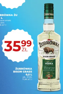 Wódka Żubrówka Bison Grass promocja w Duży Ben