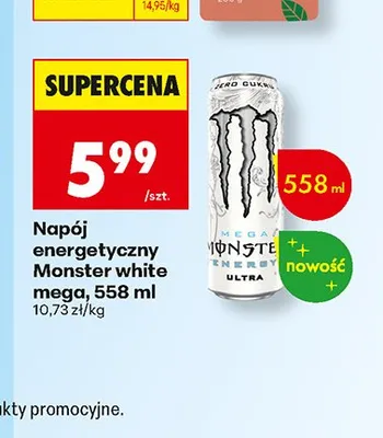 Napój energetyczny Monster Ultra White mega promocja w Biedronka