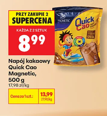 Napój kakaowy Quick Cao Magnetic promocja w Biedronka