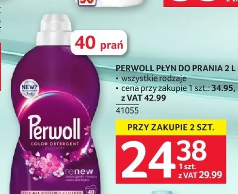 Płyn do prania Perwoll 2l promocja w Selgros