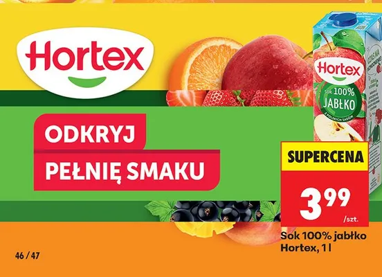 Sok 100% jabłko promocja w Biedronka