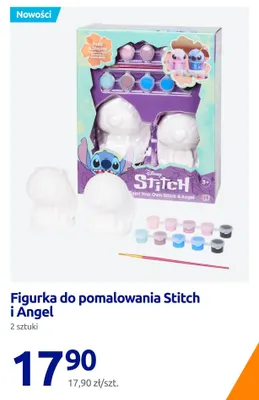 Figurka do pomalowania Stitch i Angel Disney promocja w Action