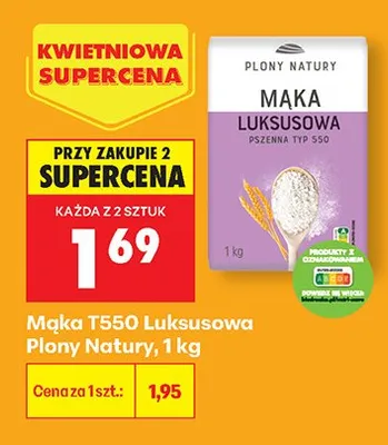 Mąka luksusowa pszenna typ 550 promocja w Biedronka