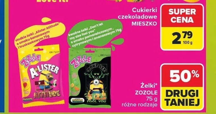 Żelki Zozole Don't Let Fool You promocja w Carrefour