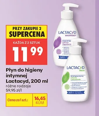 Płyn do higieny intymnej Lactacyd Fresh promocja w Biedronka