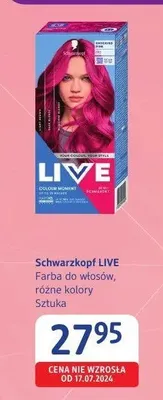 Farba do włosów Schwarzkopf LIVE promocja w Drogerie DM