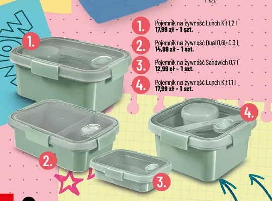 Pojemnik na żywność Lunch Kit 1,2 l promocja w POLOmarket