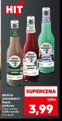Napój jabłkowy mroczne jabłko Bracia Sadownicy promocja w Kaufland