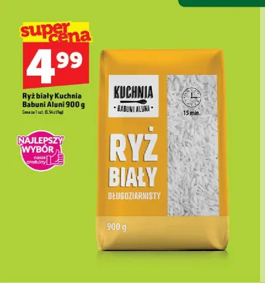 Ryż biały długoziarnisty Kuchnia Babuni Aluni promocja w TOPAZ