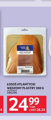 Łosoś atlantycki wędzony plastry Fisher King promocja w Selgros