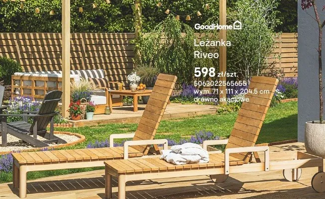 Leżanka Riveo promocja w Castorama