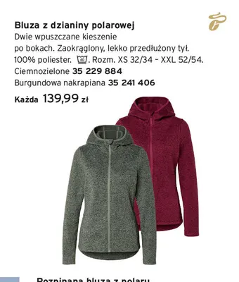 Bluza z dzianiny polarowej promocja w Tchibo
