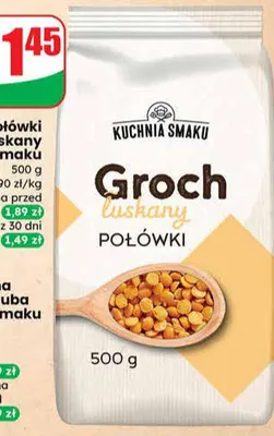 Groch połówki łuskany promocja w Dino