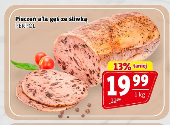 Pieczeń a'la gęś ze śliwką Pekpol promocja w Prim Market