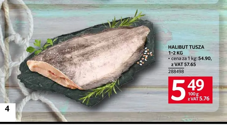 Halibut tusza 1-2 kg promocja w Selgros