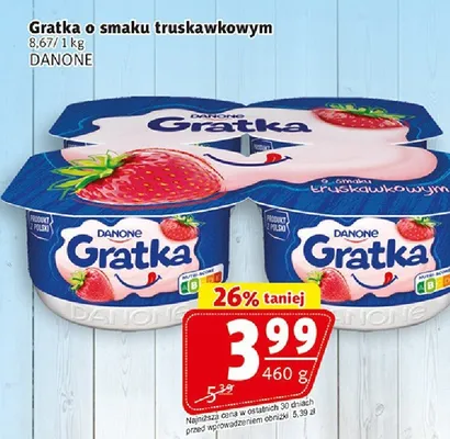 Gratka o smaku truskawkowym Danone promocja w Prim Market