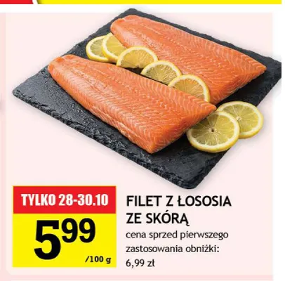 Filet z łososia ze skórą promocja w Gram Market