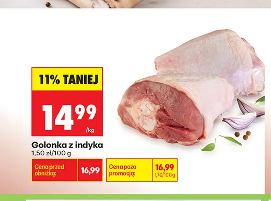 Golonka z indyka promocja w Biedronka