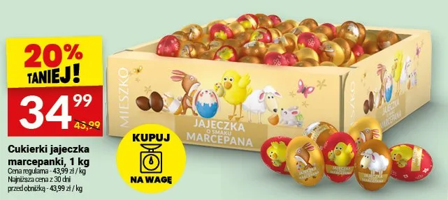 Cukierki jajeczka marcepanki promocja w Twój Market