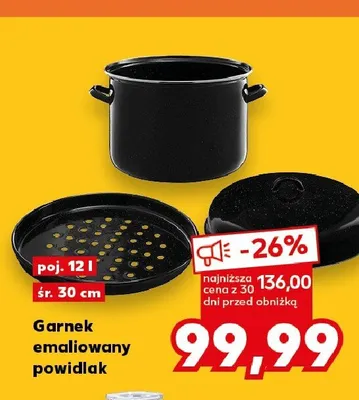 Garnek emaliowany powidlak 12 l promocja w Kaufland