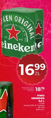Piwo Heineken 4-pak 500 ml promocja w Duży Ben