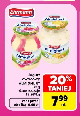 Jogurt owocowy Almighurt Ehrmann promocja w Carrefour