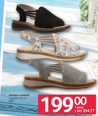 Sandały damskie promocja w Selgros