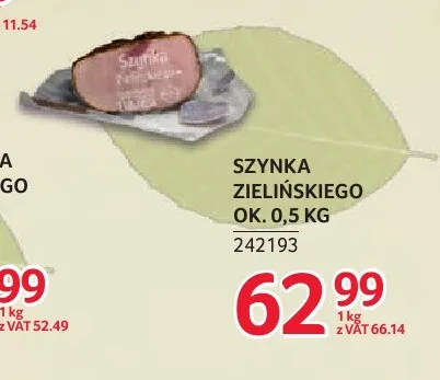 Szynka Zielińskiego promocja w Selgros